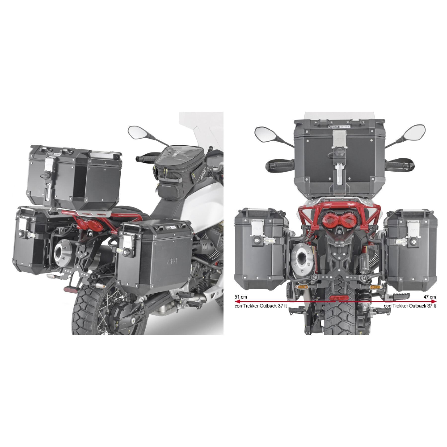Snelle motorfiets zijspanhouder Givi Pl One Fit Givi Monokey Cam-Side Moto Guzzi V85 Tt (19 À 21)