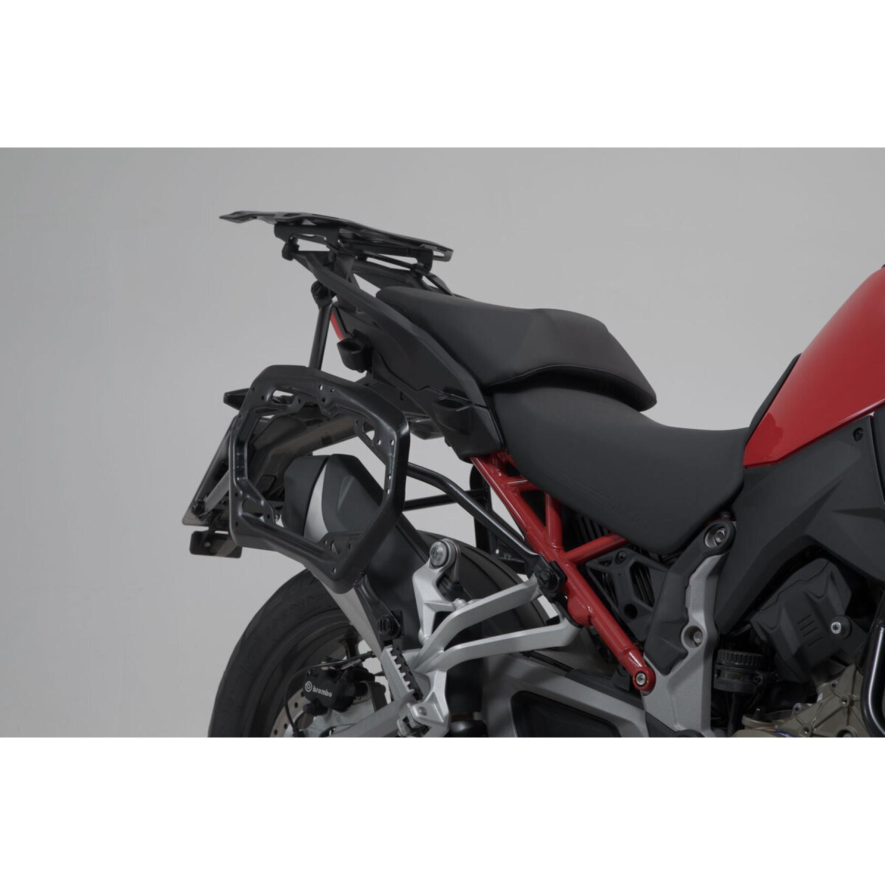 Stijf zijkoffersysteem voor motorfietsen SW-Motech DUSC Ducati Multistrada V4 (20-) US 82 L