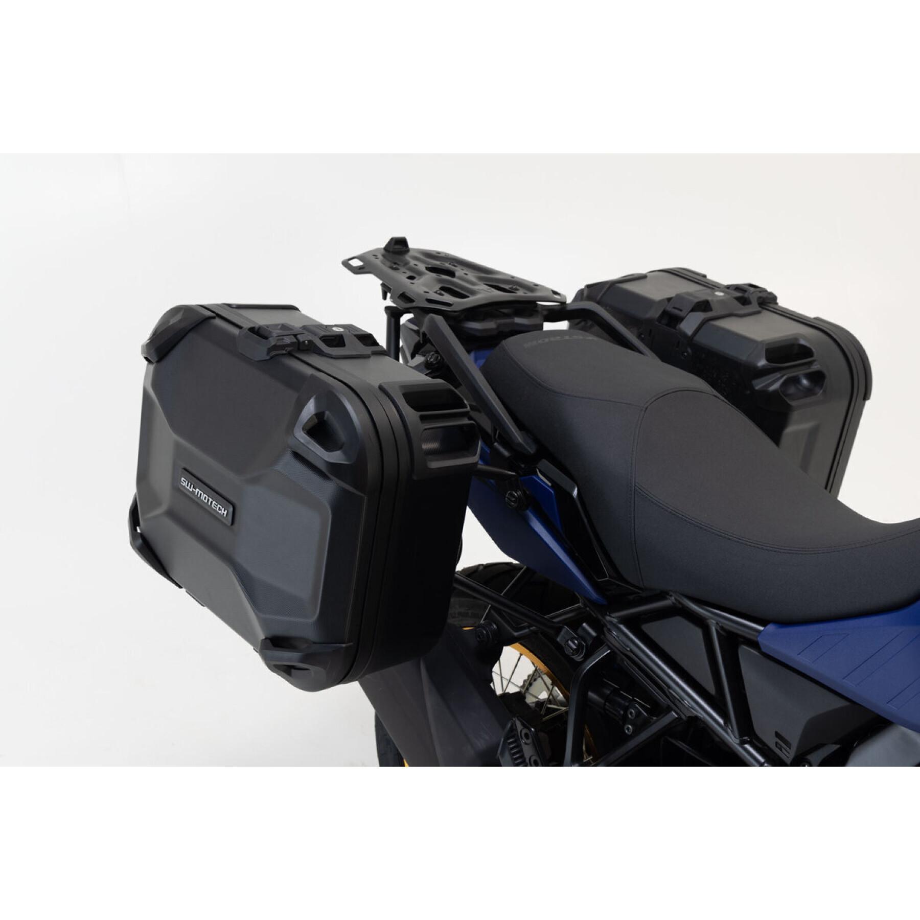 Stijf zijkoffersysteem voor motorfietsen SW-Motech DUSC Suzuki V Strom 1000 (14-19)